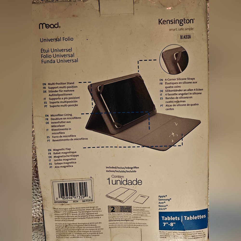 Mead Trapper Keeper Tablet Case - Red - Picture 5 of 5